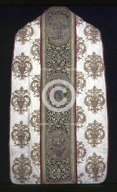 Chasuble with Orphrey Bands, Seo de Urgel, 16th century. Creator: Unknown.