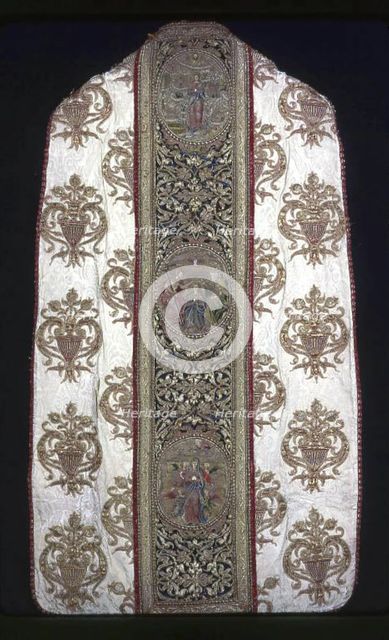 Chasuble with Orphrey Bands, Seo de Urgel, 16th century. Creator: Unknown.