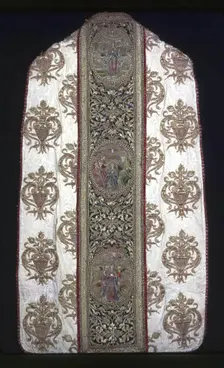 Chasuble with Orphrey Bands, Seo de Urgel, 16th century. Creator: Unknown