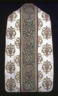 Chasuble with Orphrey Bands, Seo de Urgel, 16th century. Creator: Unknown