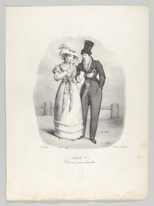 Chap. V: C'est une femme honnête (She is an honest woman), 1824. Creator: Victor Adam