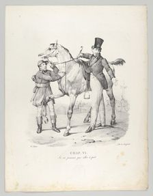 Chap. VI: Je ne pouvais pas aller à pied (I no longer walk anywhere), 1824.. Creator: Victor Adam