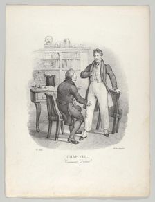 Chap. VIII: Comment Docteur! (What, Doctor?), 1824. Creator: Victor Adam