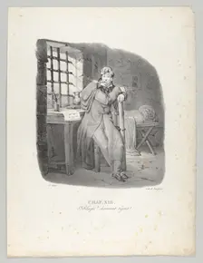 Chap. XIII: Ste. Pelagie! charmant séjour! (Sainte-Pélagie Prison, a charming stay!), 1824.. Creator: Victor Adam