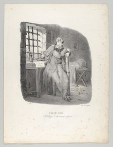 Chap. XIII: Ste. Pelagie! charmant séjour! (Sainte-Pélagie Prison, a charming stay!), 1824.. Creator: Victor Adam