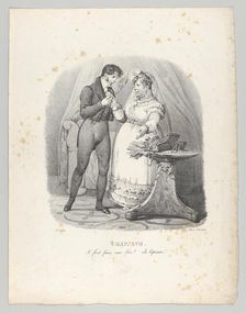 Chap. XVII: Il faut faire une Fin! Je lépouse (It must end! I am married), 1824., Creator: Victor Adam