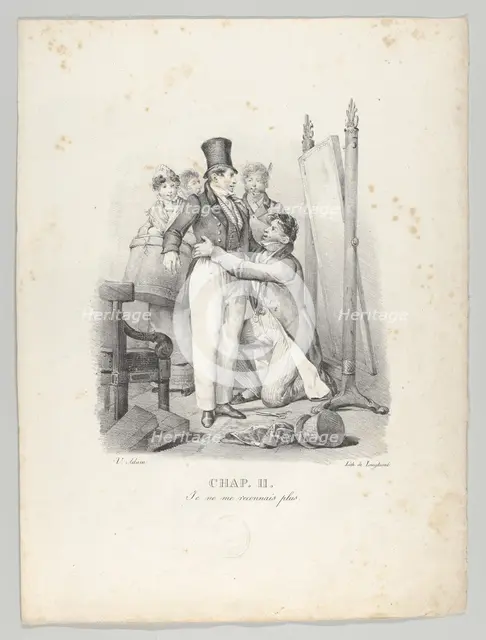 Chap. II: Je ne me reconnais plus (I No Longer Recognize Myself), 1824. Creator: Victor Adam.
