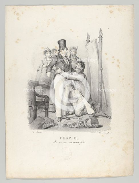 Chap. II: Je ne me reconnais plus (I No Longer Recognize Myself), 1824. Creator: Victor Adam.