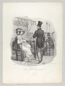 Chap. IV: Elle me regard! Dieu quel bonheur! (She notices me! What happiness!), 1824. Creator: Victor Adam
