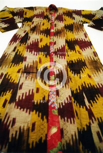 Chapan or Khalat (Man's Outer Robe), Central Asia, 19th century. Creator: Unknown.