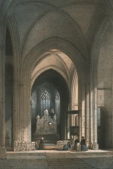 Chapel of Notre Dame of the Immaculate Conception, Nantes, France, late 19th century. Creator: A Mathieu