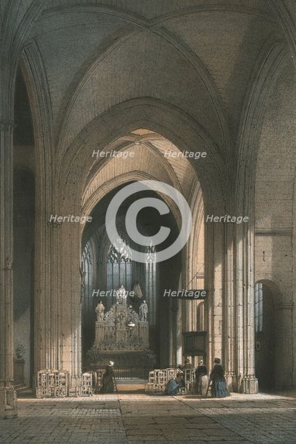 Chapel of Notre Dame of the Immaculate Conception, Nantes, France, late 19th century. Creator: A Mathieu.