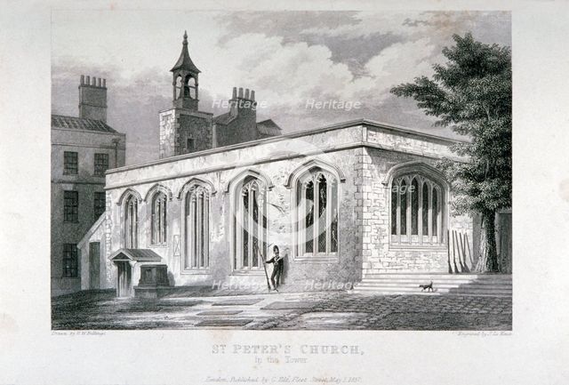 Chapel of of St Peter ad Vincula, Tower of London, 1837. Artist: John Le Keux