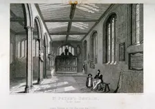 Chapel of of St Peter ad Vincula, Tower of London, 1837. Artist: John Le Keux