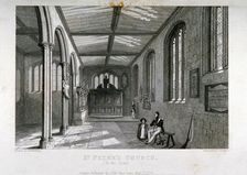 Chapel of of St Peter ad Vincula, Tower of London, 1837. Artist: John Le Keux