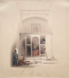 Chapel of Elijah on Mount Horeb, 1839. Creator: David Roberts (British, 1796-1864)