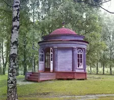 Chapel of Emperor Peter the Great, near the village of Petrovskoe [Russian Empire], 1909. Creator: Sergey Mikhaylovich Prokudin-Gorsky