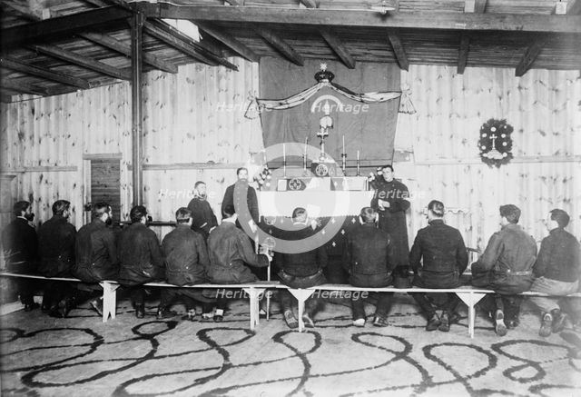 Chapel of Russian prisoners, Zossen, 1915. Creator: Bain News Service.