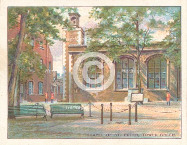 'Chapel of St. Peter, Tower Green', 1929. Artist: Unknown.