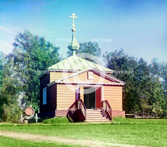Chapel of St. Savvatiy in Savvatiyevsky skit (hermitage) of Solovetsky Monastery, 1915. Creator: Sergey Mikhaylovich Prokudin-Gorsky.
