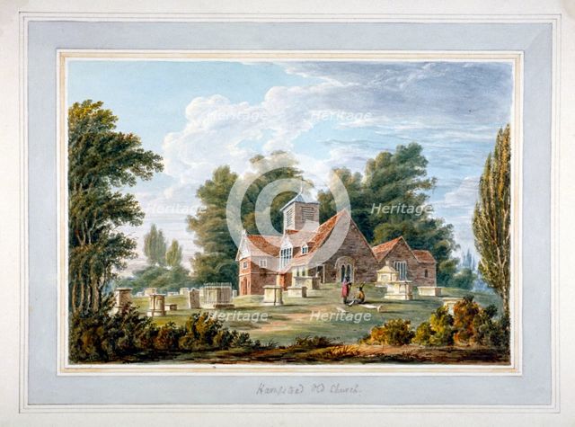 Chapel of the Blessed Virgin Mary, Hampstead, London, c1740. Artist: Anon