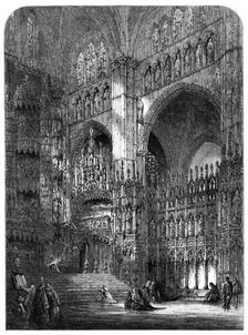 "Chapel Of The High Altar In The Cathedral Of Toledo," by S. Read,...Water Colours, 1864. Creator: W Palmer
