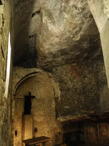 Chapel of the Invention of the Cross, Basilica of the Holy Sepulchre, Jerusalem, 12th century. Creator: LTL