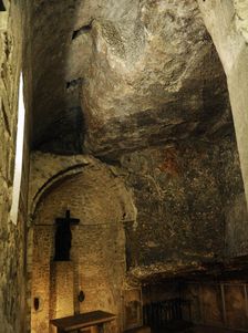 Chapel of the Invention of the Cross, Basilica of the Holy Sepulchre, Jerusalem, 12th century. Creator: LTL
