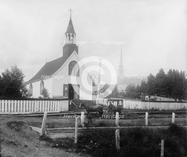 Chapel of the Jesuit Mission, Tadousac [sic], between 1890 and 1901. Creator: Unknown.