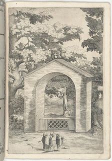 Chapel of the Spring in the Beech Tree (Cappella del faggio dell'acqua) [plate Q], 1612. Creator: Jacopo Ligozzi