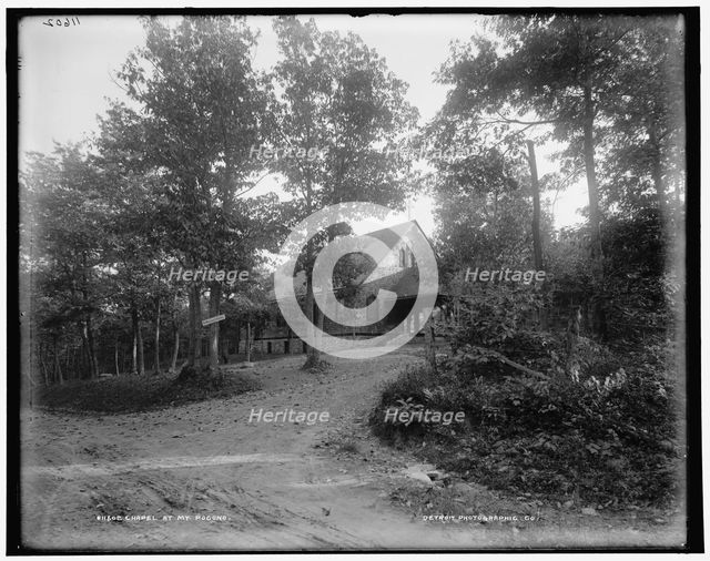 Chapel at Mt. Pocono, between 1890 and 1901. Creator: Unknown.