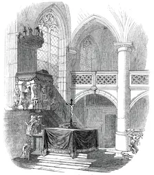 Chapel at Kalenberg - from His Royal Highness Prince Albert's drawing, 1845. Creator: W. J. Linton