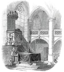 Chapel at Kalenberg - from His Royal Highness Prince Albert's drawing, 1845. Creator: W. J. Linton