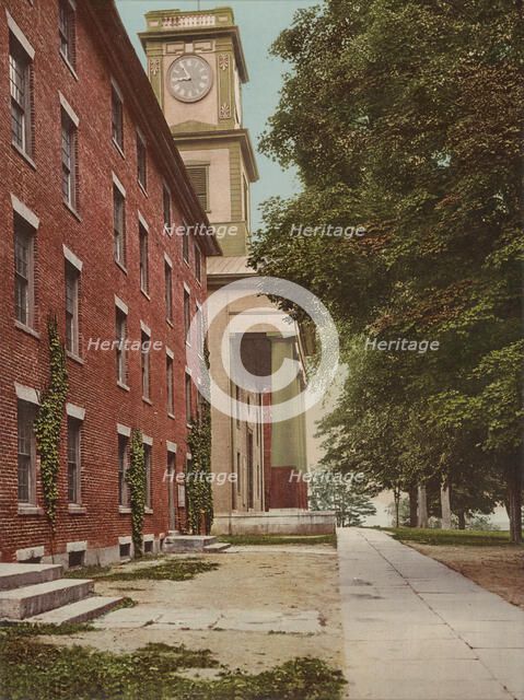 Chapel and dormitory, Amherst College, c1901. Creator: Unknown.