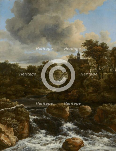 Chapel by a Waterfall. Creator: Jacob van Ruisdael.