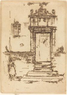 Chapel Doorway, Montresor, 1888. Creator: James Abbott McNeill Whistler