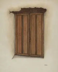 Chapel Doors, 1938. Creator: William McAuley