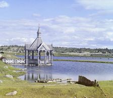Chapel for water blessing, in the village of Deviatiny [Russian Empire], 1909. Creator: Sergey Mikhaylovich Prokudin-Gorsky