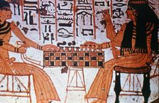 Chapel Interior, Nobles Playing Chess, Thebes, Egypt