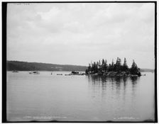 Chapel Island, Upper Saranac Lake, Adirondack Mountains, c1902. Creator: William H. Jackson