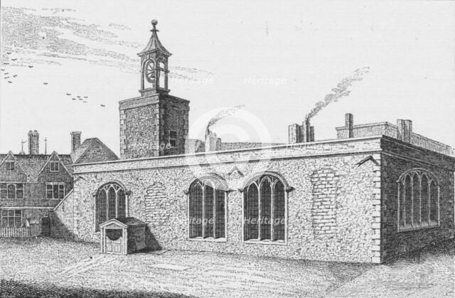 Chapel Royal of St Peter ad Vincula, overlooking Tower Green, London, c1737 (1904). Artist: Unknown.