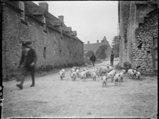Chapel Street, Maugersbury, Cotswold, Gloucestershire, 1928. Creator: Katherine Jean Macfee