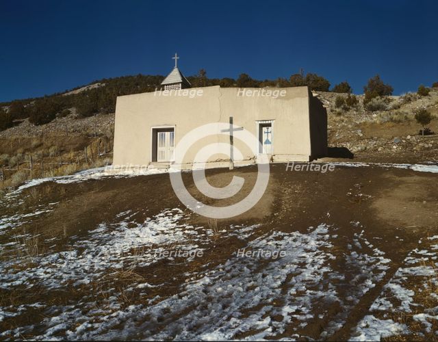 Chapel, Vadito, near Penasco, New Mexico, 1943. Creator: John Collier.