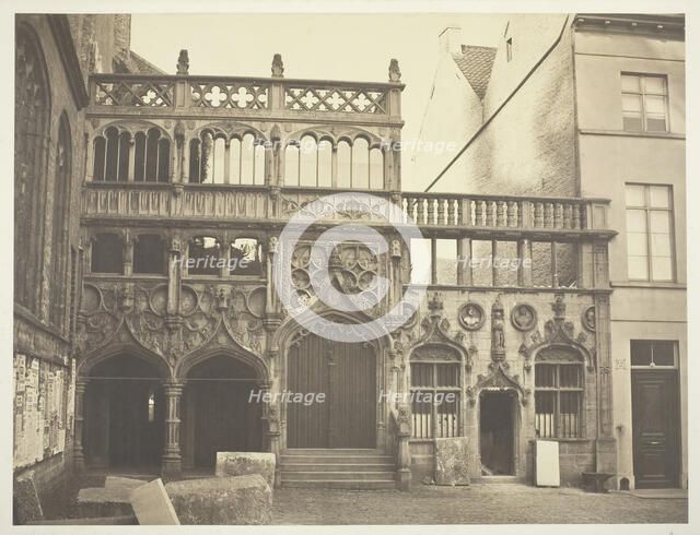 Chapelle du St. Sang à Bruges, 1854/55. Creators: Bisson Frères, Louis-Auguste Bisson, Auguste-Rosalie Bisson.