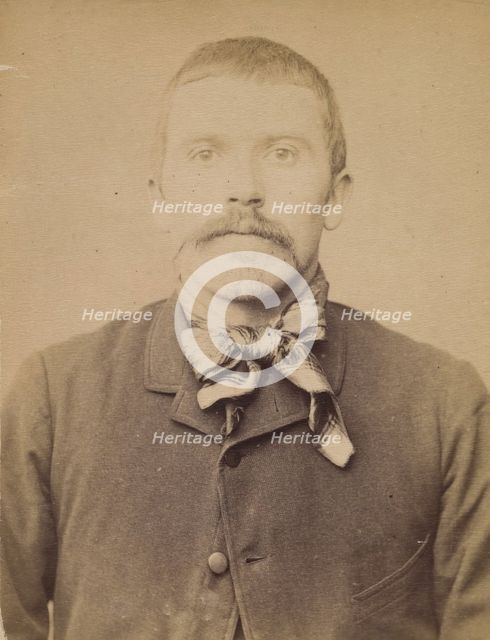 Chapin. Armand, Louis. 30 ans, né à épeigné (Indre & Loire). Charron. Anarchiste. 1/3/94. , 1894. Creator: Alphonse Bertillon.