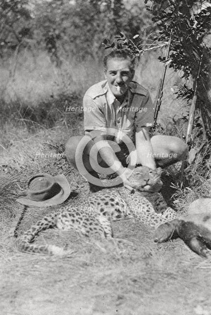 Chaplin Court Treatt's leopard, Abercorn to Tukuyu, Tanganyika, 1925 (1927). Artist: Thomas A Glover