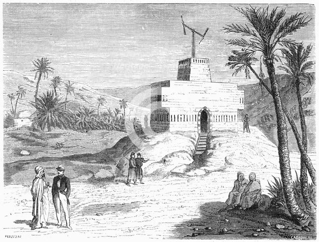 Chappe's aerial telegraph system, Algeria, mid-19th century, (c1870).  Creator: Anon.