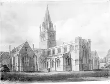Chapter House and south east corner of Christ Church Cathedral, Oxford, Oxfordshire, c1800-c1850. Artist: John Buckler