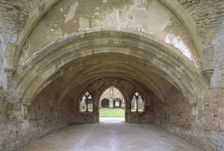 Chapter house, Cleeve Abbey, Somerset, 1999. Artist: J Bailey