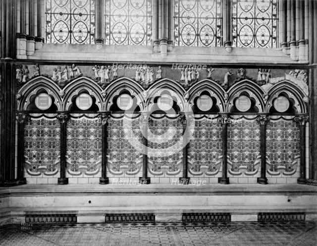 Chapter House, Salisbury Cathedral, Salisbury, Wiltshire, after 1850s. Artist: Unknown
